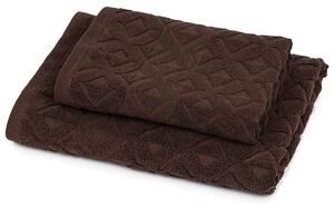 Trade Concept Sada Rio ručník a osuška tmavě hnědá, 50 x 100 cm, 70 x 140 cm