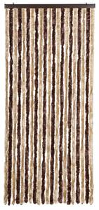 Závěs proti hmyzu béžový a světle hnědý 90 x 220 cm Chenille