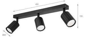 Brilagi - Bodové svítidlo CRISPINA 3xGU10/10W/230V černá