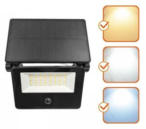 LED Solární reflektor se sen. NCS G2 LED/20W/3,7V 3000/4000/6500K IP54 2600 mAh