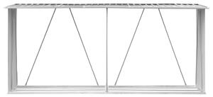 Zahradní kůlna na dříví pozinkovaná ocel 330x84x152 cm antracit