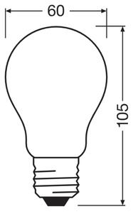 LED Žárovka CLASSIC FILAMENT A60 E27/7,2W/230V 2700K - Ledvance