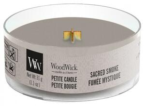Aromatická svíčka, WoodWick Petite Sacred Smoke, hoření až 8 hod