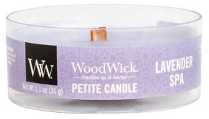 Aromatická svíčka, WoodWick Petite Lavender Spa, hoření až 8 hod
