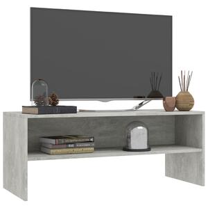 TV stolek Basic - 100x40x40 cm | betonově šedý