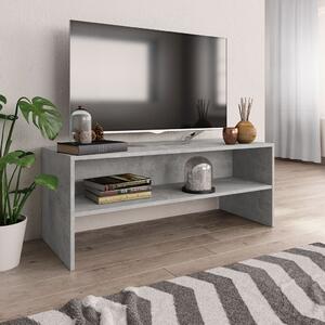 TV stolek Basic - 100x40x40 cm | betonově šedý