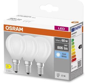 SADA 3x LED Žárovka BASE CLASSIC FILAMENT E14/5,9W/230V 4000K - Osram