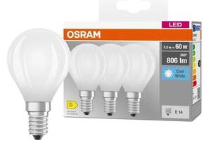 SADA 3x LED Žárovka BASE CLASSIC FILAMENT E14/5,9W/230V 4000K - Osram