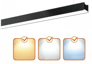 LED Stropní přisaz. závěs. svít. KOLINE LED/40W/230V 3000/4000/6500K 120cm černá