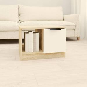 Konferenční stolek bílý dub sonoma 50x50x36 cm kompozitní dřevo
