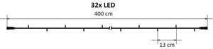 DECOLED LED světelný řetěz Hobby Line, 4 m, teple bílá, 32 diod