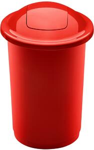 Odpadkový koš na tříděný odpad Top Bin 50 l, červená