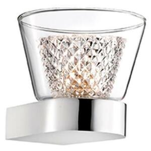 NOVA LUCE nástěnné svítidlo BOCCALE chromovaný hliník čiré sklo G9 1x5W IP20 vč. žárovky 1300301302