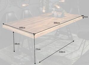 Jídelní stůl Fargo - masivní dřevo | 200x100 cm