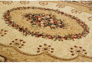 Kusový koberec klasický vzor béžový ovál 60x100cm