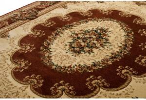 Kusový koberec klasický vzor hnědý 250x350cm