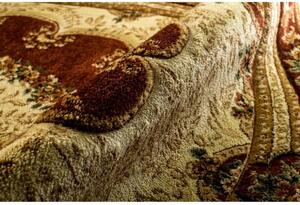 Kusový koberec klasický vzor hnědý ovál 60x100cm