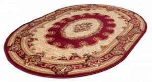 *Kusový koberec klasický vzor bordó ovál 60x100cm