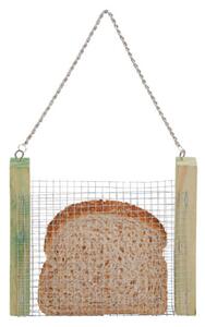 Závěsné krmítko na chléb, Esschert Design, dřevo a kov, zelené