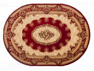 *Kusový koberec klasický vzor bordó ovál 60x100cm