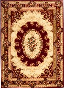 *Kusový koberec klasický vzor bordó 120x170cm