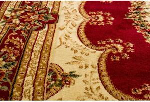 *Kusový koberec klasický vzor bordó ovál 250x350cm