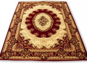 *Kusový koberec klasický vzor bordó 70x140cm