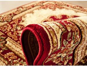 *Kusový koberec klasický vzor bordó 70x140cm