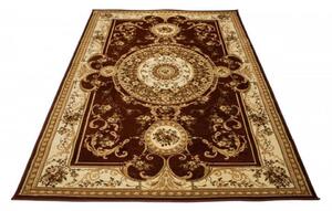 Kusový koberec klasický vzor 3 hnědý 70x140cm