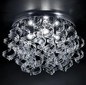 Metal Lux 206.370.01 Astro Crystal, stropní designové svítidlo v průměru 70cm, 4x60W, čiré sklo, chrom
