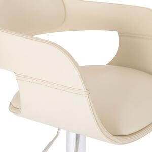 Barová židle Wilber - umělá kůže | bílá