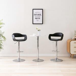 Barová židle Wilber - umělá kůže | černá