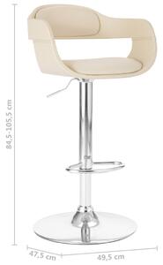 Barová židle Wilber - umělá kůže | bílá