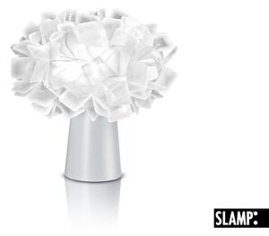 Slamp Clizia table, stolní designová lampička z Opalflexu s bílým okrajem, 1x6W E14, výška 25cm