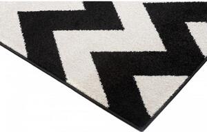 Kusový koberec Justina černý 80X150 80x150cm