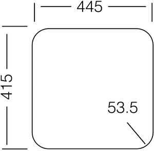 Nerezový dřez Sinks COMPACT 435 V 0,5mm matný