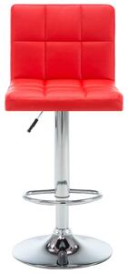 Barové stoličky Breen - umělá kůže - 2 ks | červená
