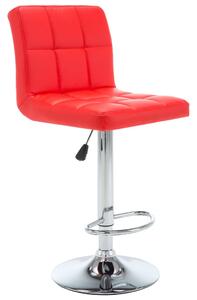 Barové stoličky Breen - umělá kůže - 2 ks | červená