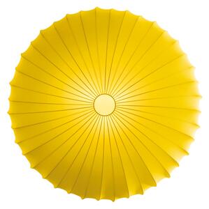 Axolight Muse, designové svítidlo ze žlutého textilu, 3x70W, prům. 80cm