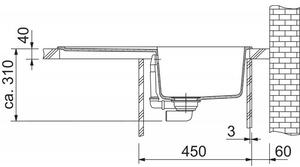 Granitový dřez Franke Basis BFG 611-78 Pískový melír