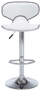 Barové stoličky Porter - umělá kůže - 2 ks | bílé
