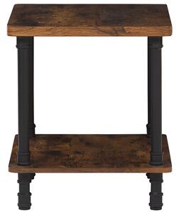 Odkládací stolek tmavé dřevo VERIL