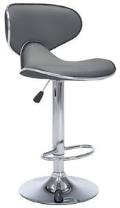 Barové stoličky Porter - umělá kůže - 2 ks | šedé
