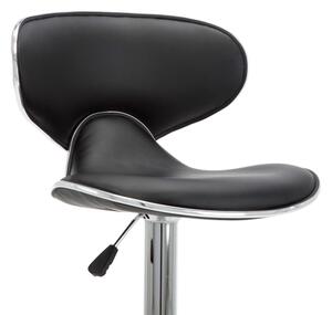 Barové stoličky Porter - umělá kůže - 2 ks | černé