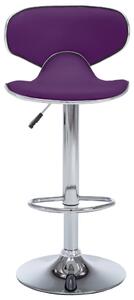Barové stoličky Porter - umělá kůže - 2 ks | fialové