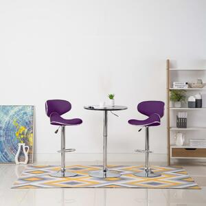 Barové stoličky Porter - umělá kůže - 2 ks | fialové