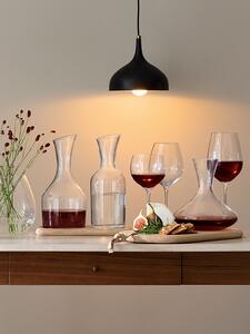 Sada karaf na vodu a víno & dubový podstavec Wine, 1.2 L/1.4 L, čiré - LSA International