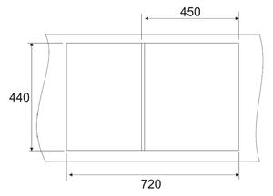 Granitový dřez Sinks CLASSIC 740 Titanium