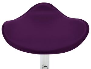 Barové stoličky Heaton - umělá kůže - 2 ks | fialové
