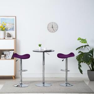 Barové stoličky Heaton - umělá kůže - 2 ks | fialové